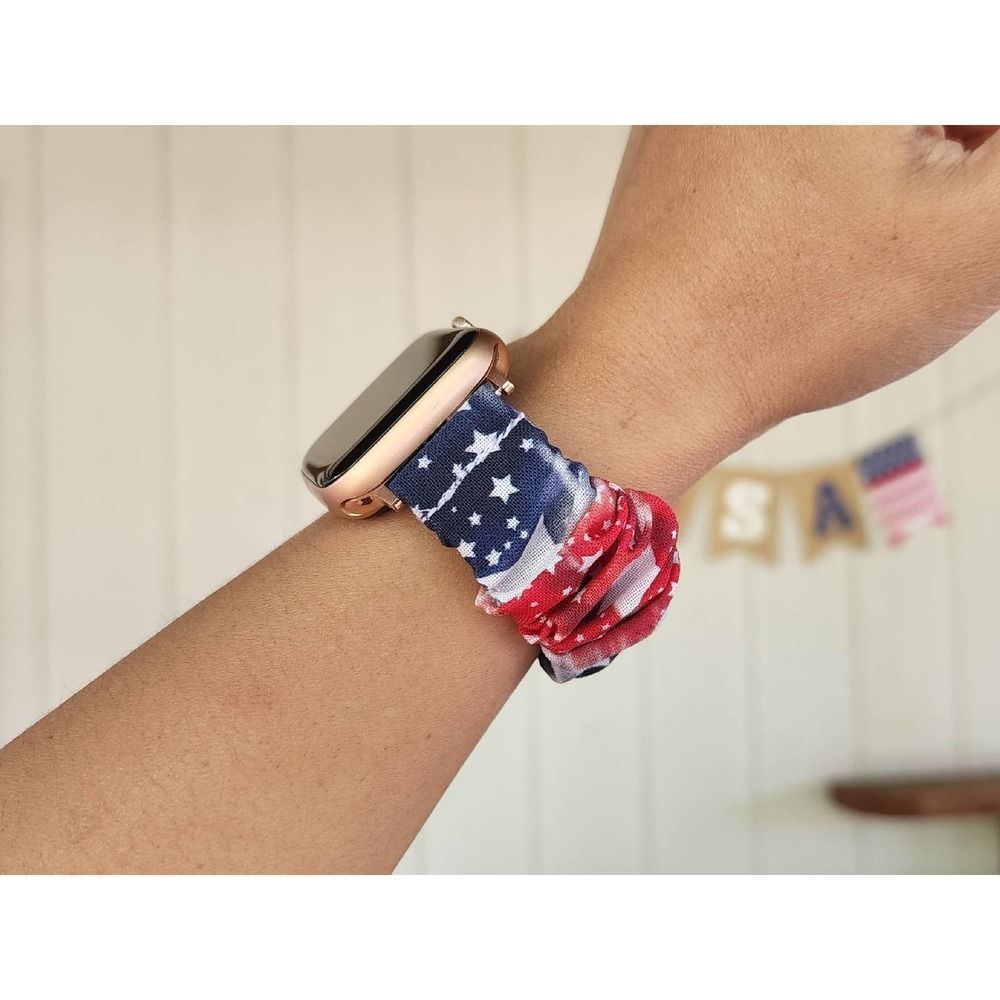Tie Dye Scrunchies Watch Band for Apple Watch, Fitbit Sense Versa 3 2 1 Lite